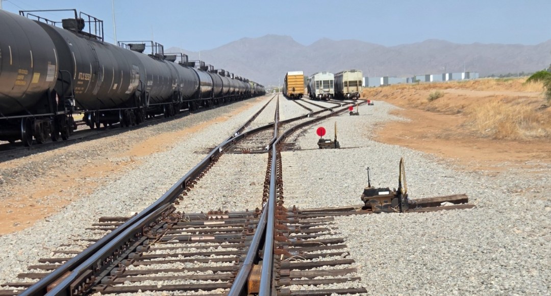 Rail yard track switch